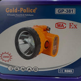 Gold Police GP 381 Su Geçirmez Kafa Lambası
